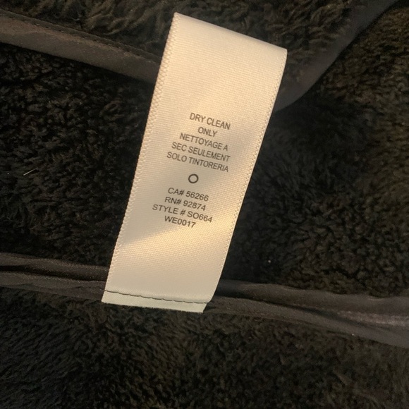 Splendid Mixed Media Teddy Wool Leather Wrap Jacket Size Medium - Picture 7 of 10